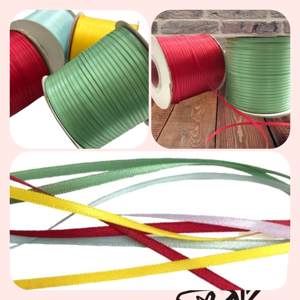 100 YARD -  0.3 CM | PITA DOUBLE SATIN IMPORT DSS-40 PREMIUM  1/8 INCH