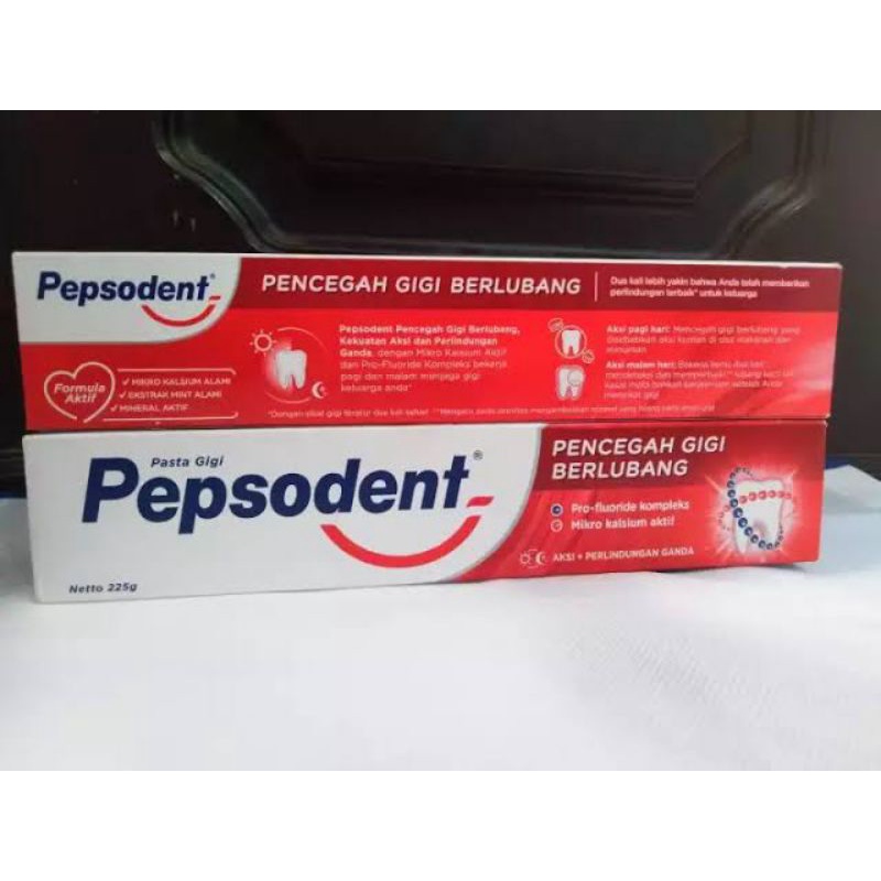 ORIGINAL PEPSODENT PASTA GIGI 225 G / ODOL TOOTHPASTE PEPSODENT 225 GR PENCEGAH GIGI BERLUBANG