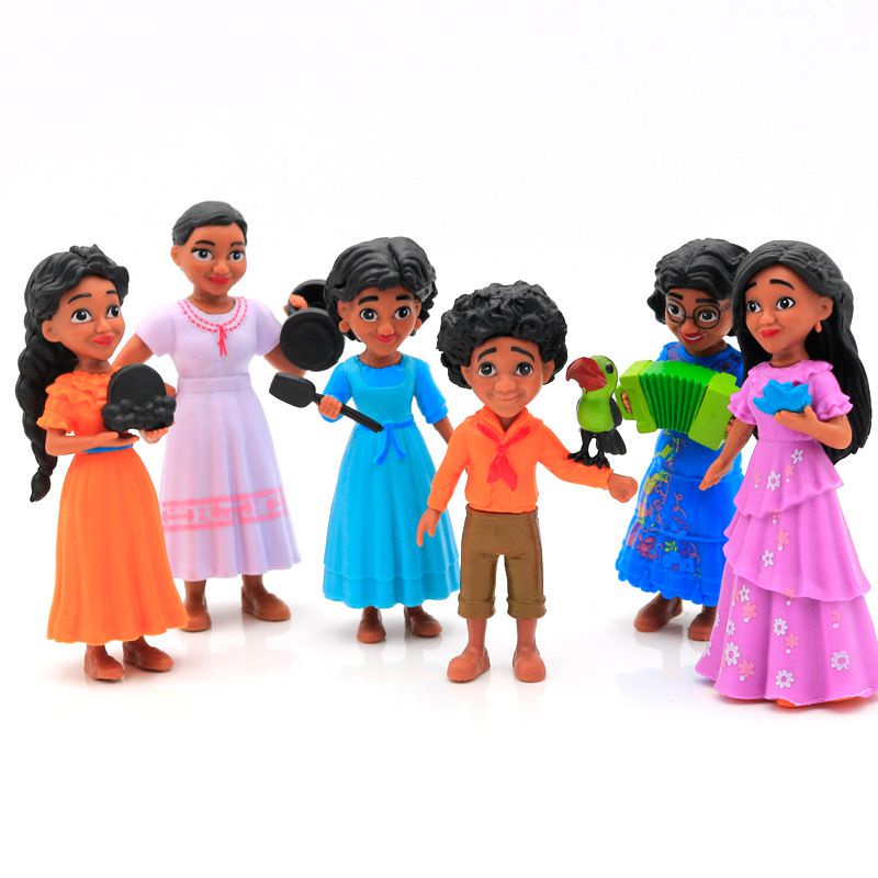 6pcs Mainan Action Figure Encanto Untuk Hadiah Ulang Tahun Anak Laki-Laki / Perempuan