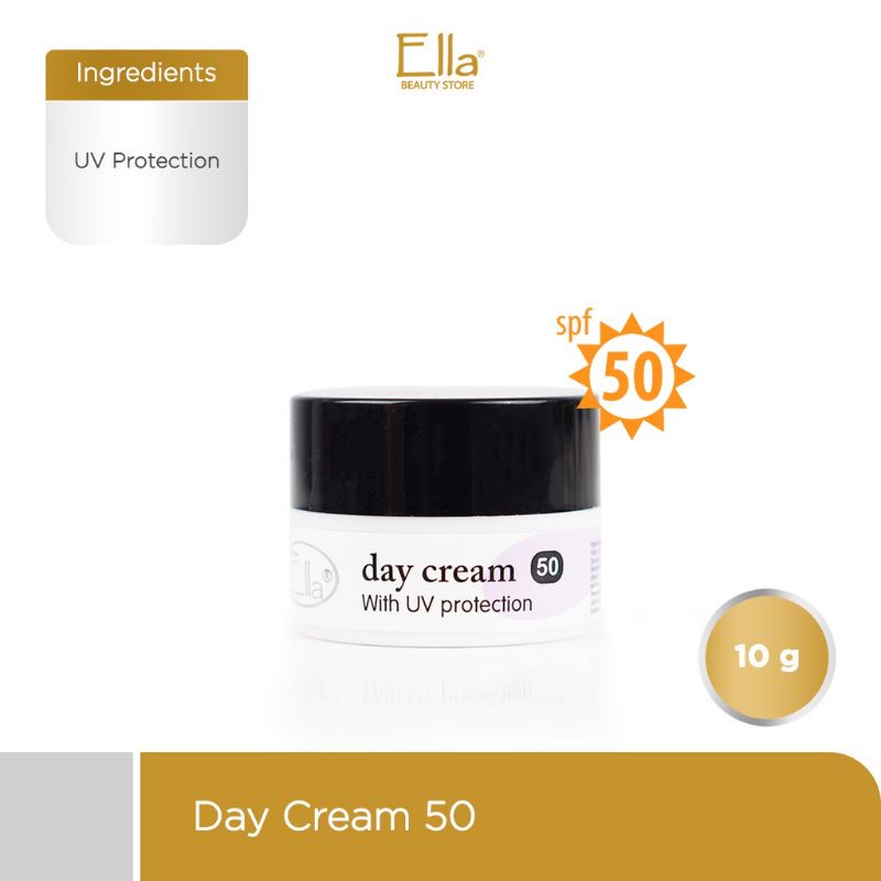 Ella Skincare Day Cream SPF 50/krim siang spf50 ella skincare