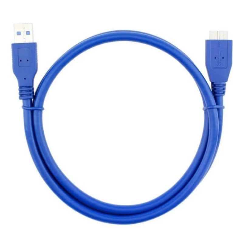 Kabel Usb 3.0 to micro b 1meter / KABEL USB3.0 TO MICRO B 1M/ KABEL HARDISK 1METER/ KABEL MICRO B 1M