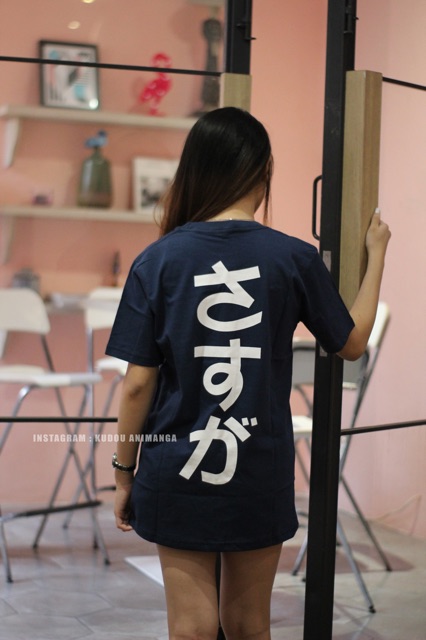 Kaos Sasuga Japan Navy Kanji