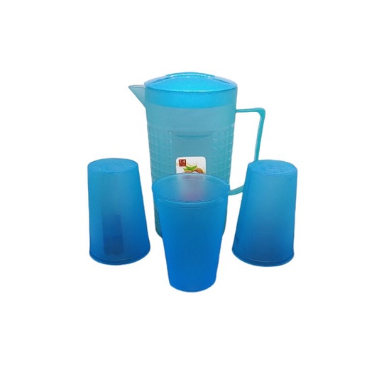 TEKO DAN CANGKIR SET TEKO PLASTIK & GELAS MINUM