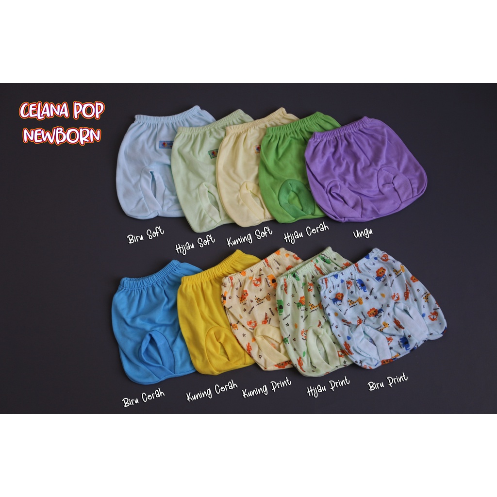 Celana Pop Bayi Polos dan Motif ~ Celana Kacamata Bayi ~ Celana bayi