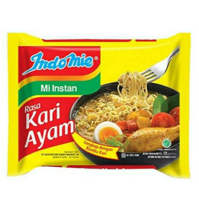 

Indomie Rasa Kari Ayam 72 gr