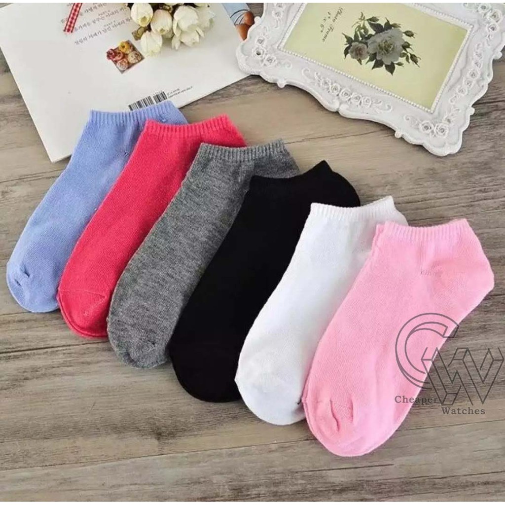 Cheaper-Kaos Kaki Pendek Kaos Kaki Ankle Cute Korean Kaos Kaki Pendek Polos  Motif Semata Kaki Import Murah