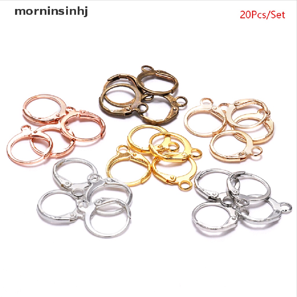 Mornin 20pcs / Set Anting Hoops Diy Untuk Wanita