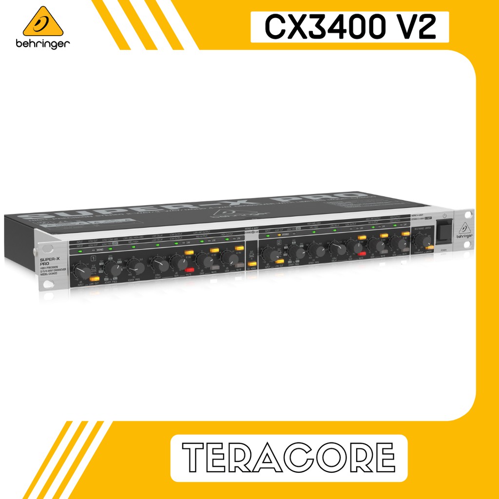 Behringer CX3400 CX 3400 v2 Crossover Stereo 2-Way 3-Way Mono 4-Way