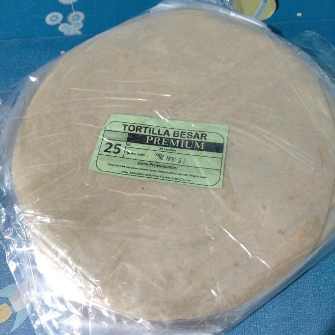 

paling diminati] Tortilla Premium 25cm / Tortilla manis 25cm (isi 20 pcs)