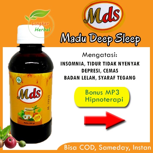 Madu MDS Deep Sleep Original untuk Insomnia Susah Tidur Kemasan Terbaru 280 gram