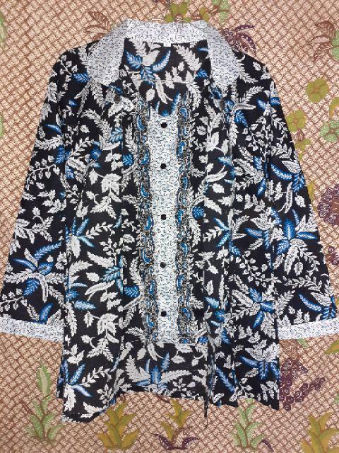 Maura Couple - Sania Ruffle Batik Couple Ori Ndoro Jowi Garansi Termurah Shopee - Batik Modern Solo