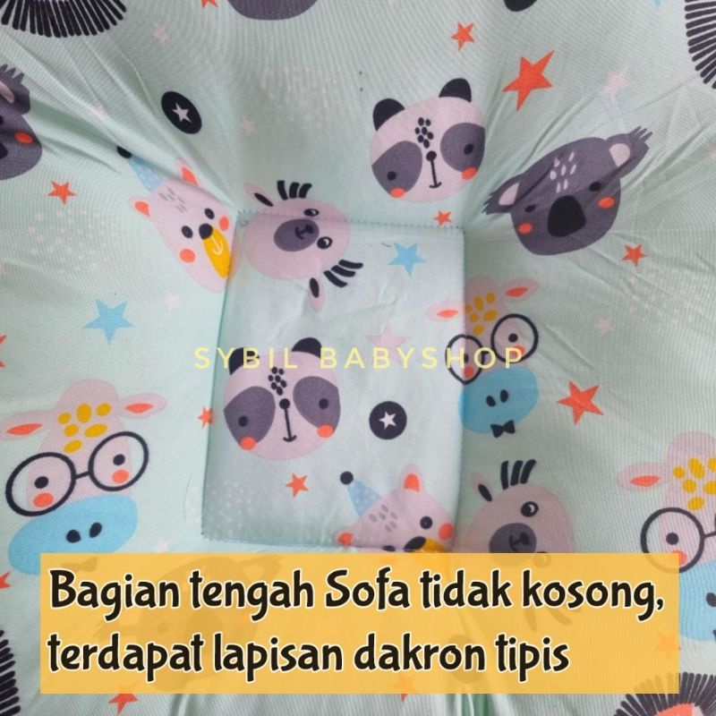 SOFA BAYI Free Tas &amp; Bantal / 2in1 Multifungsi Kasur Bayi / Kasur mobil / Sofa Travelling Jumbo