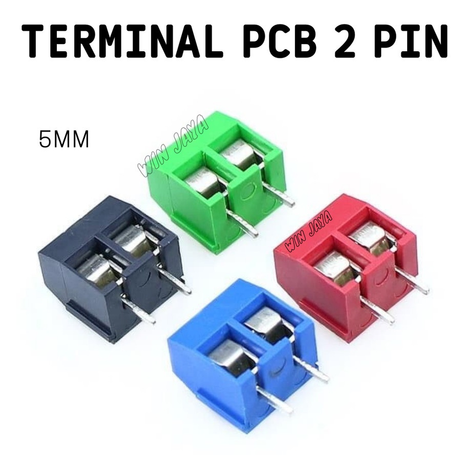 TERMINAL PCB BLOCK SCREW 2 PIN TERMINAL KONEKTOR KF30 5mm - MERAH