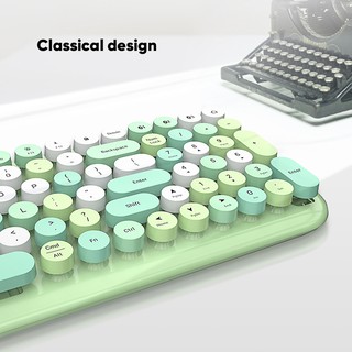 Bepop Bluetooth Keyboard BT 5.1 Cute Candy Untuk Windows