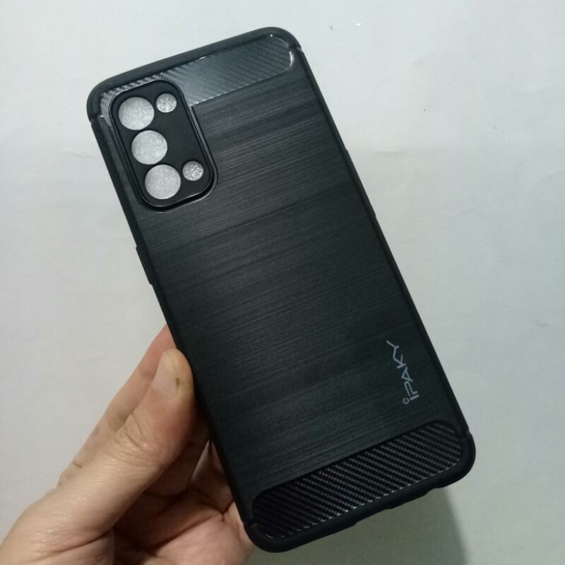 CASE SLIM FIT CARBON IPAKY OPPO RENO 5 SOFTCASE - FA