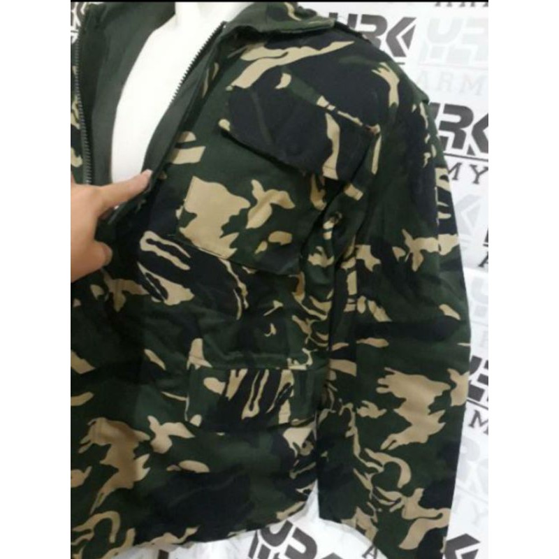 JAKET PEMUDA PANCA MARGA BOLAK BALIK - JAKET LORENG - JAKET MOTOR