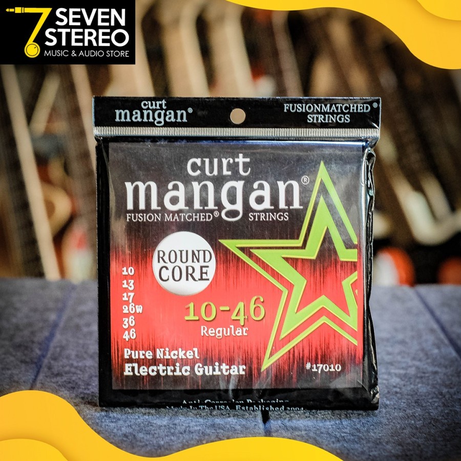 Curt Mangan 17010 Round Core Nickel 10-46 Electric Guitar String Senar