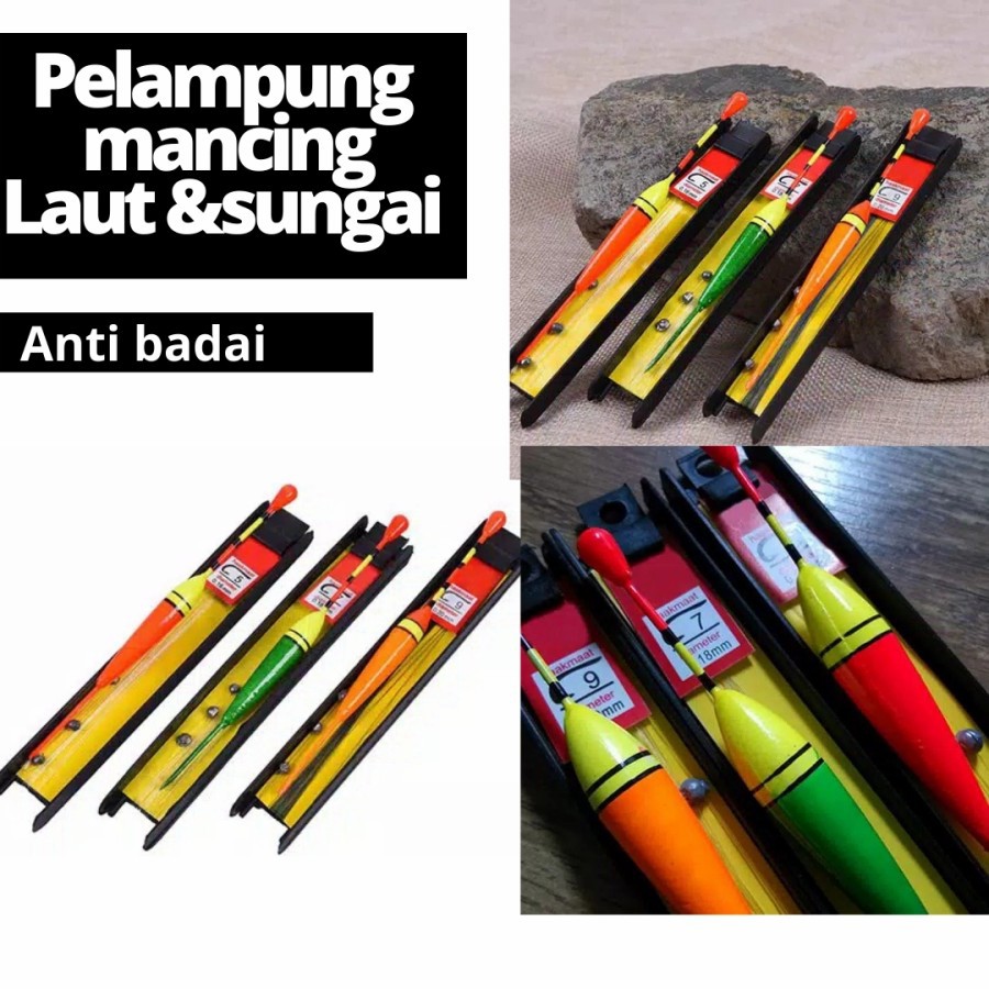 Pelampung Pancing Anti Badai , Pancing Laut , Kambangan , Gabus