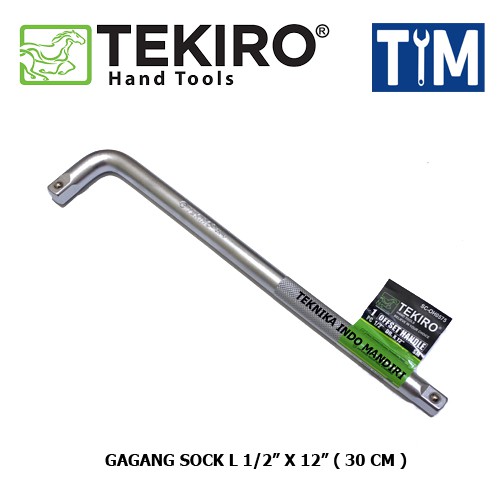 TEKIRO Gagang Sock L ukuran 1/2&quot; x 12&quot; / Offset Handle 1/2&quot; x 12&quot; ( 30 CM )