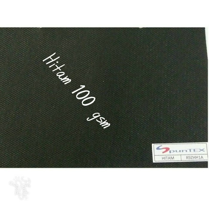 Kain Furing Hitam 100 gsm, kain furing,kain spunbond