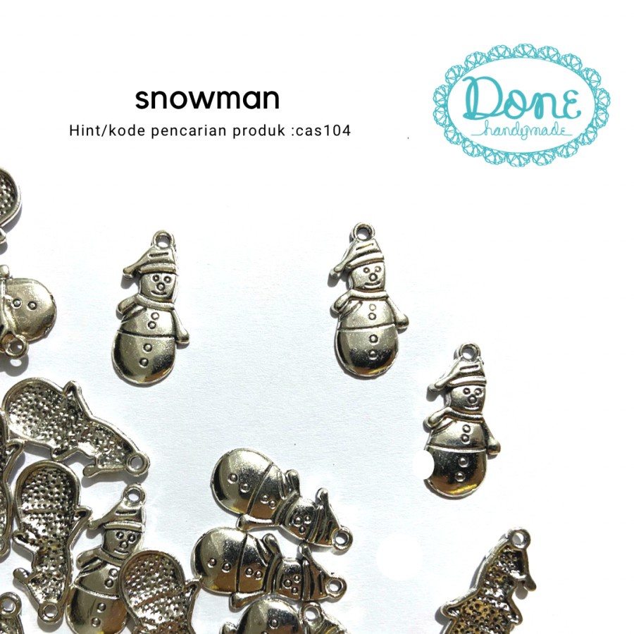 Charm snowman liontin snowman bandul christmas dekorasi natal cas104