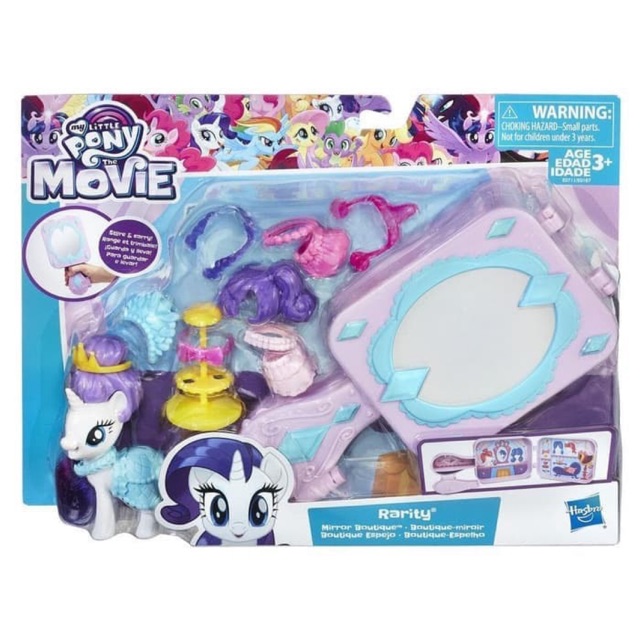 Mainan anak MLP My Little Pony Movie Rarity Mirror Boutique Play Set