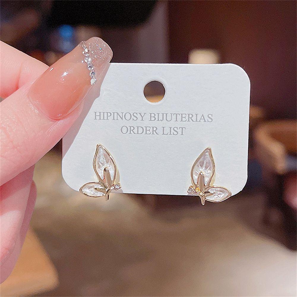 Lily Anting Kupu-Kupu Wanita Tetes Minyak Kepribadian Serbaguna Earring