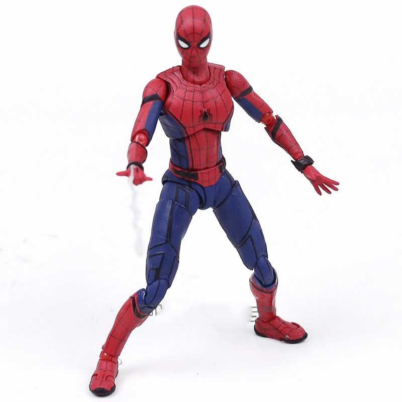 Shfiguart Spiderman AF 02 Action Figure Terbaru Alat Pendukung Bakat Gambar Anti Pose Tdk Wajar