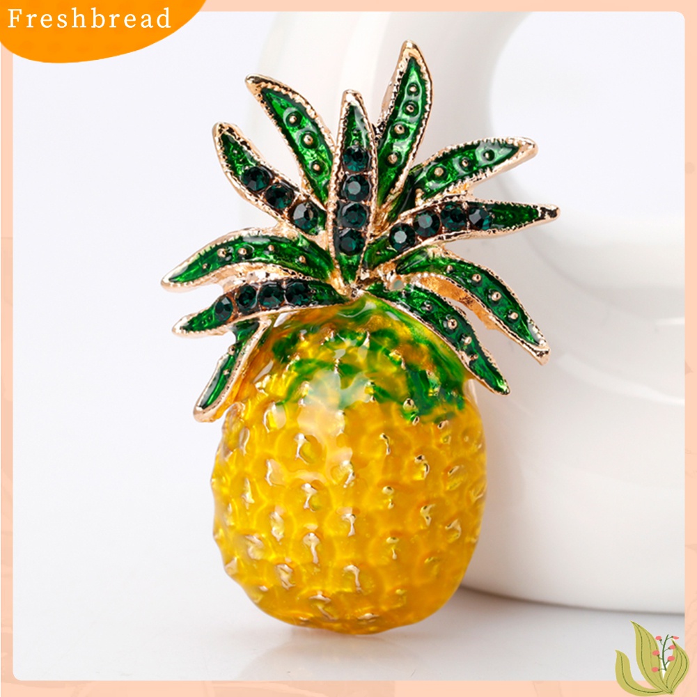 [ TERLARIS]Creative Fruit Pineapple Brooch Pin Shirt Scarf Dress Women Jewelry Decor Gift