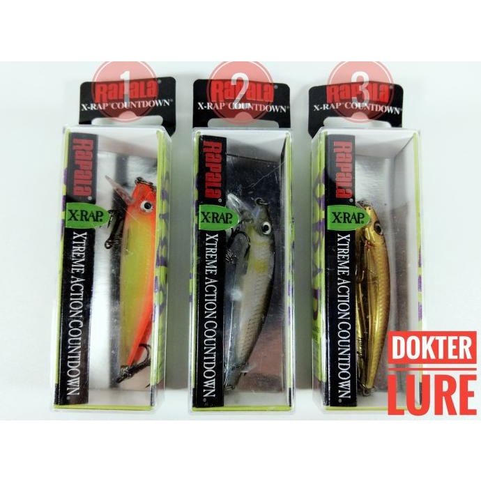 FREE ONGKIR LURE Minnow RAPALA XRCD7 X Rap Countdown 10gr 7cm Casting
