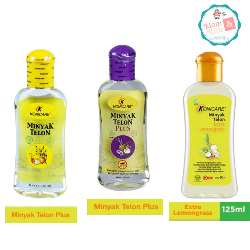 Konicare Minyak Telon Plus  / Konicare  Telon Kuning / Konicare Telon Extra Lemon Grass @ 125 ml