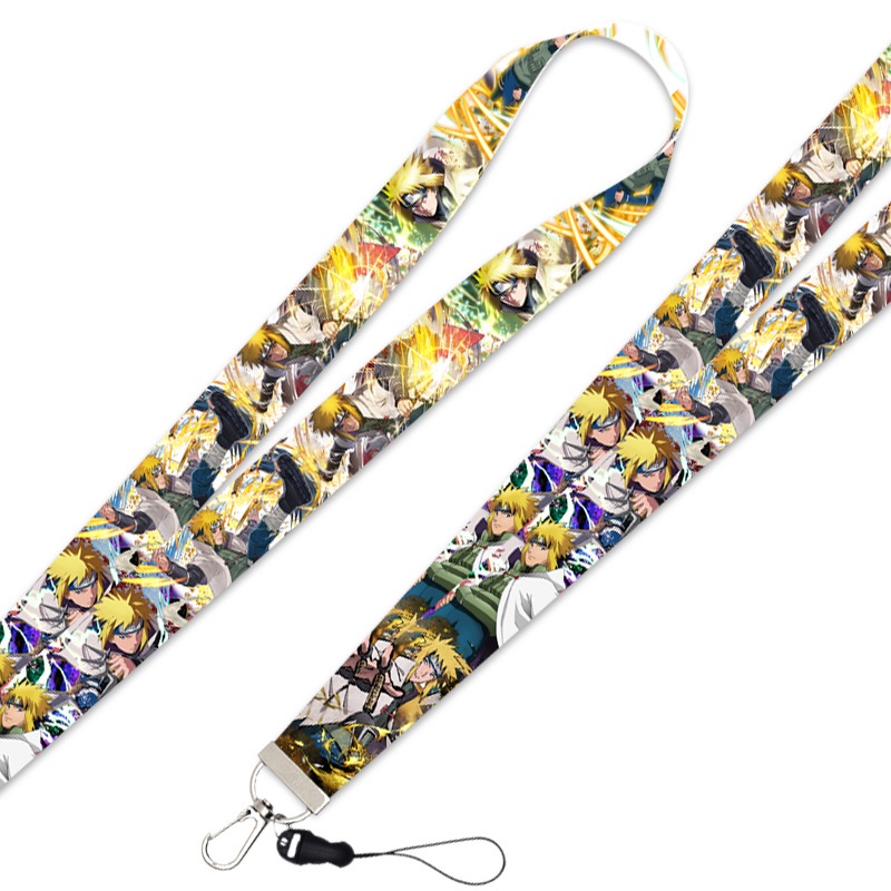 Tali Lanyard Motif Naruto Untuk Gantungan Kunci