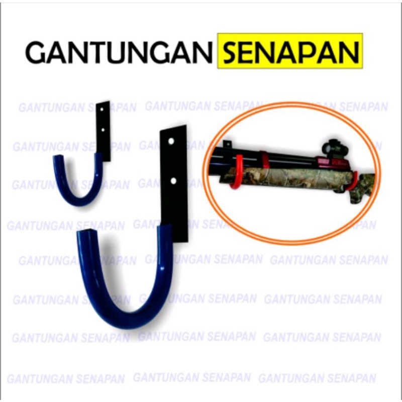 gantungan senapan angin di dinding/ besi gantungan senapan tempel tembok/ gantungan senapan pcp gantungan airsoft gun gantungan senapan canon gantungan senapan sharp