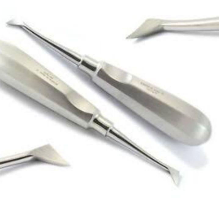 Promo - dental cryer root elevator / bein bengkok luxator / alat tang cabut akar gigi radiks radix 