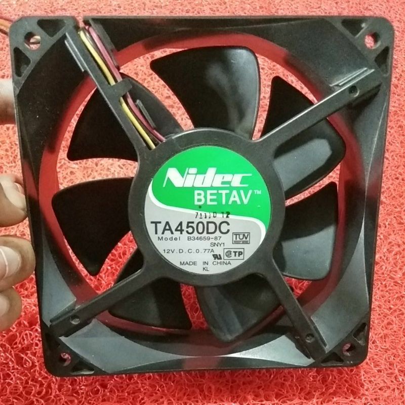 Kipas dc 12v 12cm Nidec Original highspeed