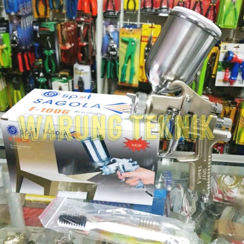 SPOT SPRAY GUN TABUNG ATAS F100G F100 F 100 G TABUNG 400CC