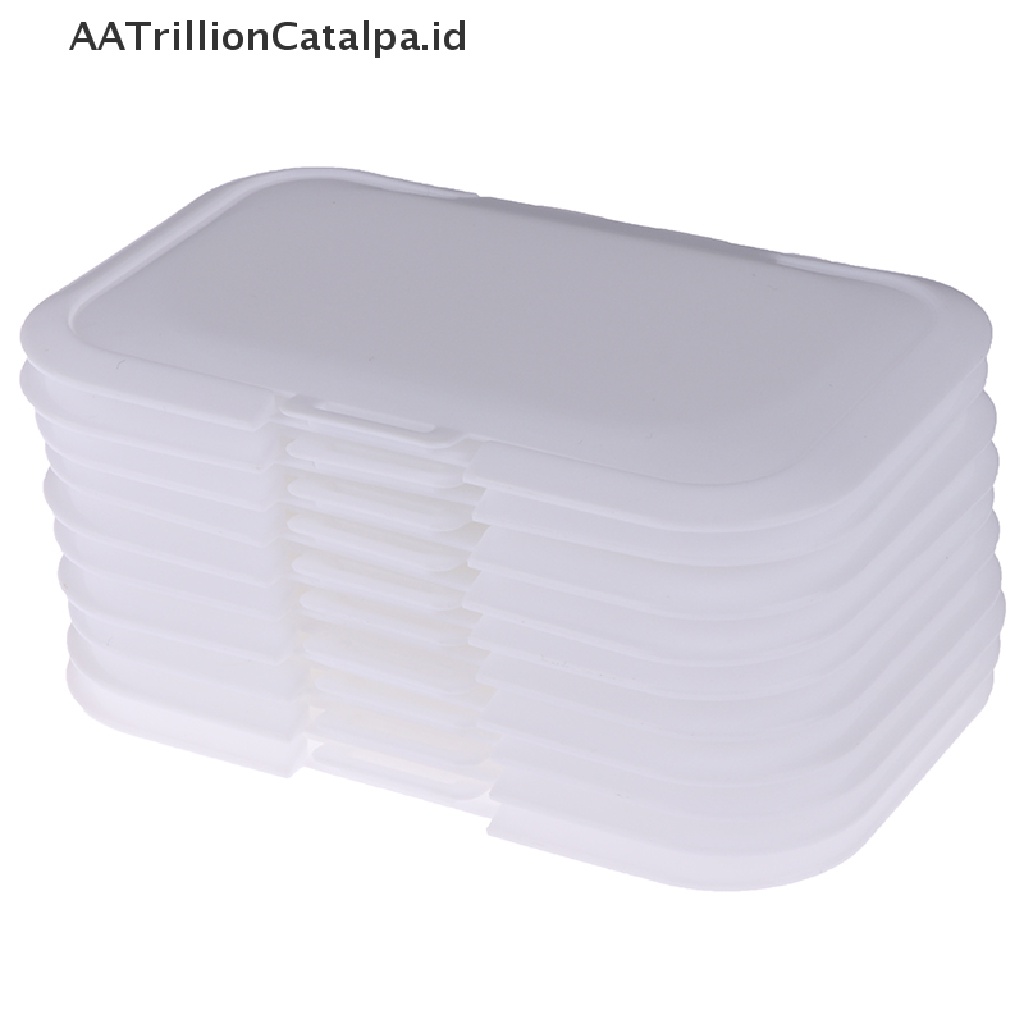 (Aatrillioncatalpa) 1 / 5 / 10pcs Tutup Kotak Tisu Basah Bayi Reusable