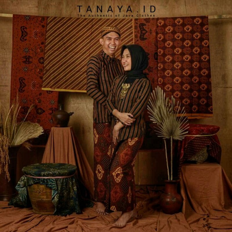 kebaya wanita KEBAYA LURIK JOGJA KLASIK COKLAT