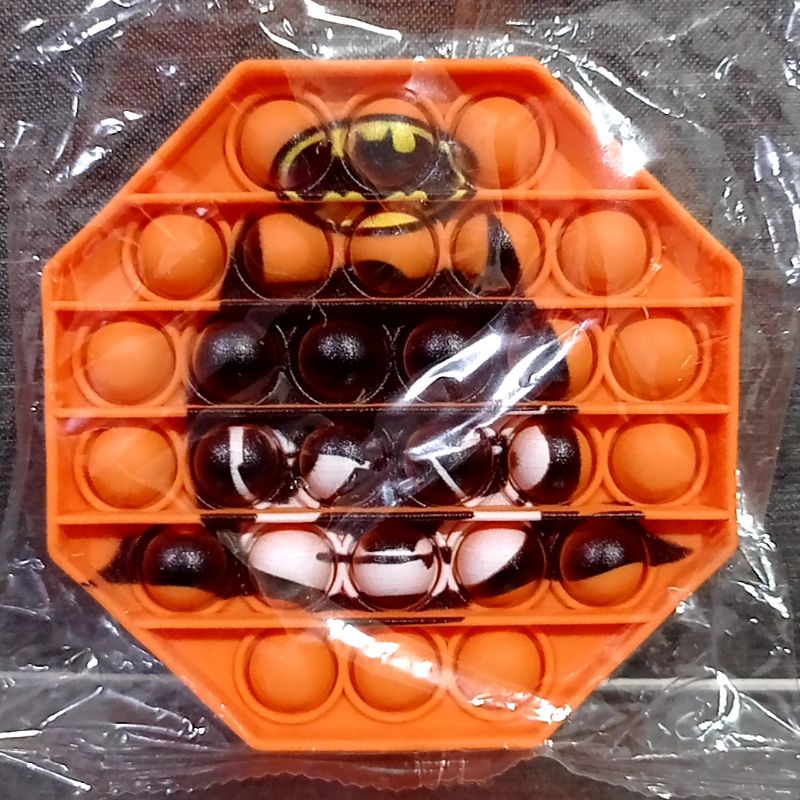 Pop It Captain America Viral Push Pop Bubble Fidget Maiman Pop It-Batman orange