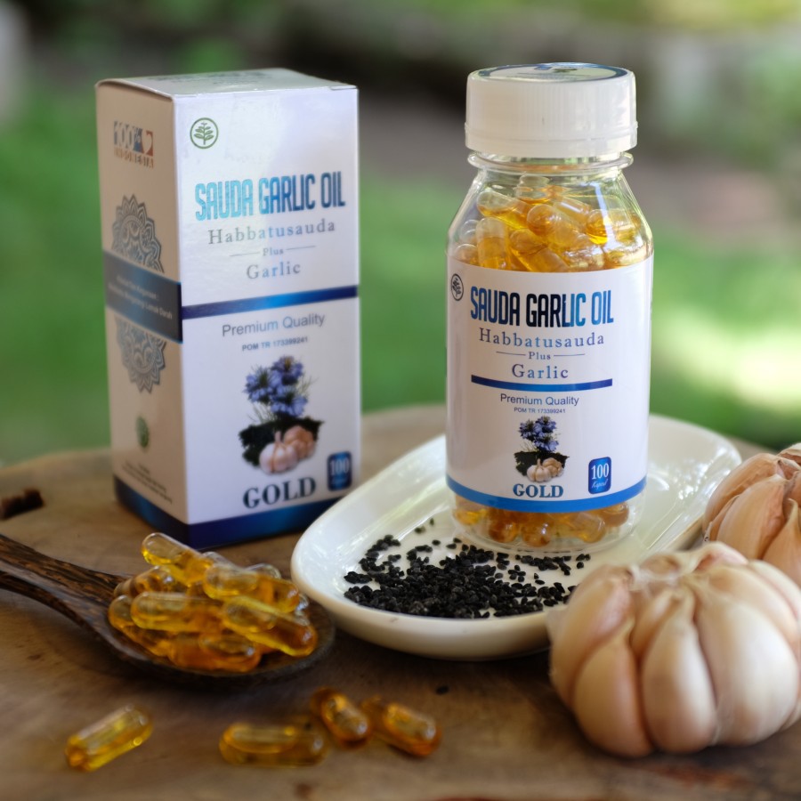 

Obat Kolesterol Darah Tinggi Hipertensi Ampuh Sauda Garlic Gold 100Kps