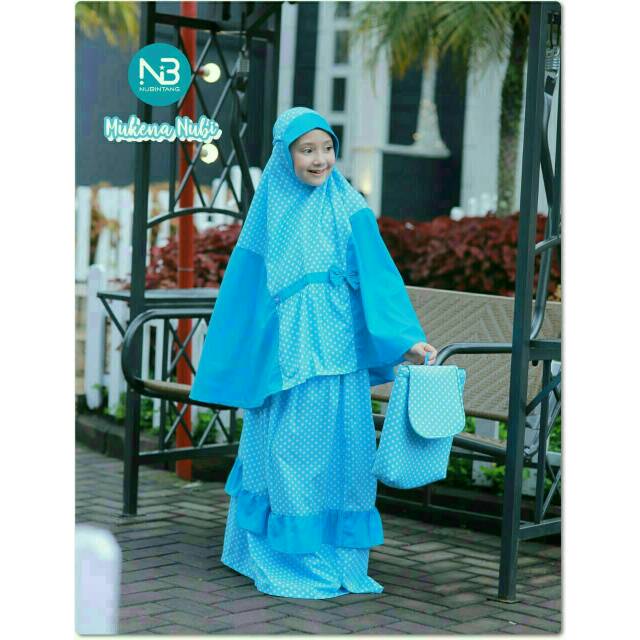 Mukena Nubi Blue