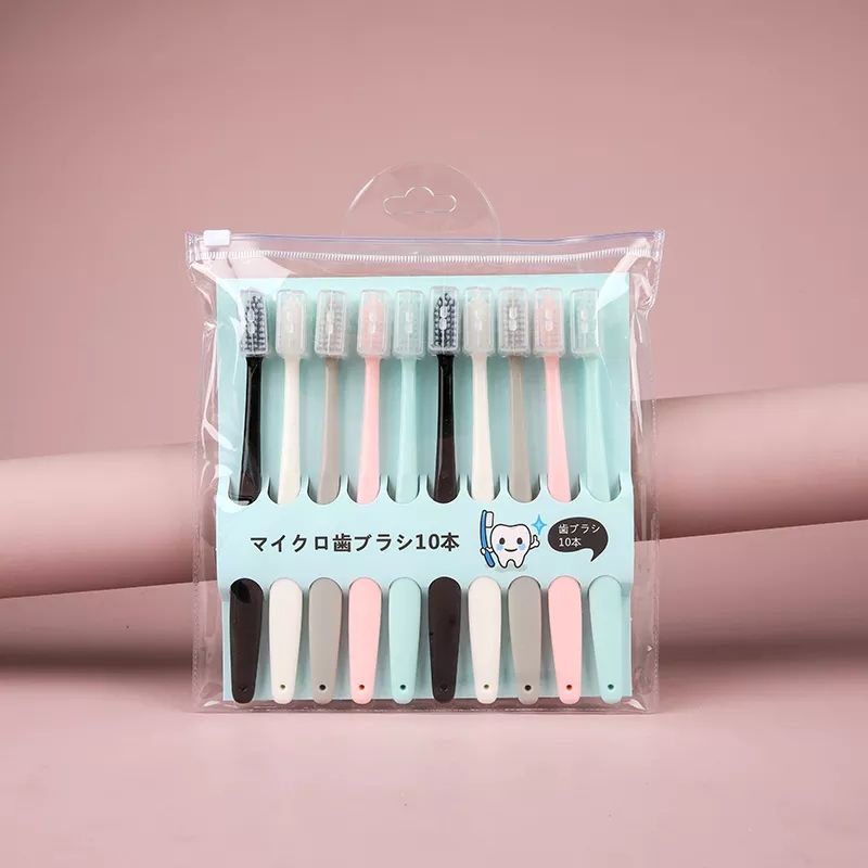 Toothbrush Double Care Sensitive Warna / Sikat Gigi Dewasa 1 Set 10 Pcs / Sikat Gigi Bulu Halus