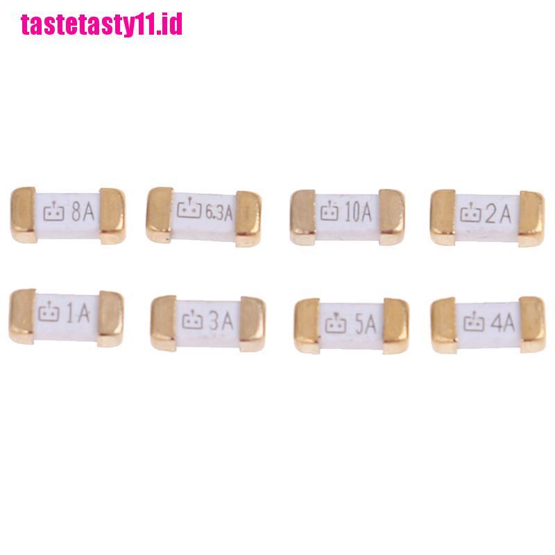 【TTID】10PCS Gold foot 1808 125v 0451 SMD fast blow ultra-rapid fuses 1a to 10A