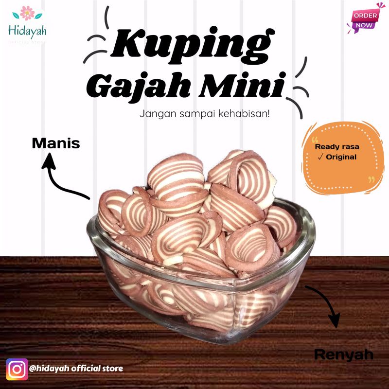 

Kuping Gajah Mini @ 200 gr