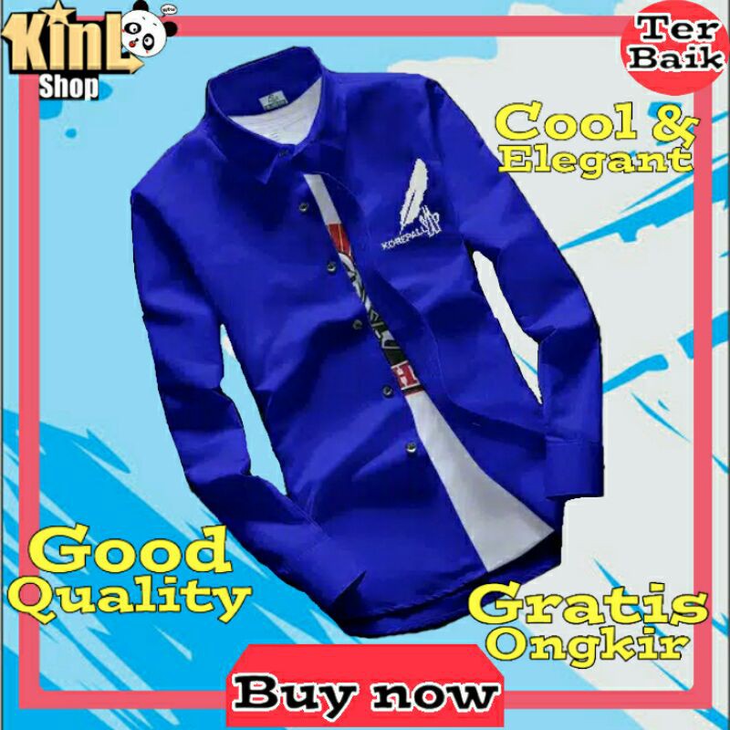 Baju Kameja Pria kemeja cowok kemeja pria laki laki kemeja lengan panjang cowo keren kasual COD JK 4