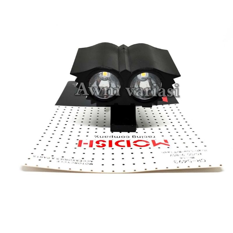 Lampu Sorot Owl 2 MATA 3 MATA Super Terang isi 1 pcs bahan plastik