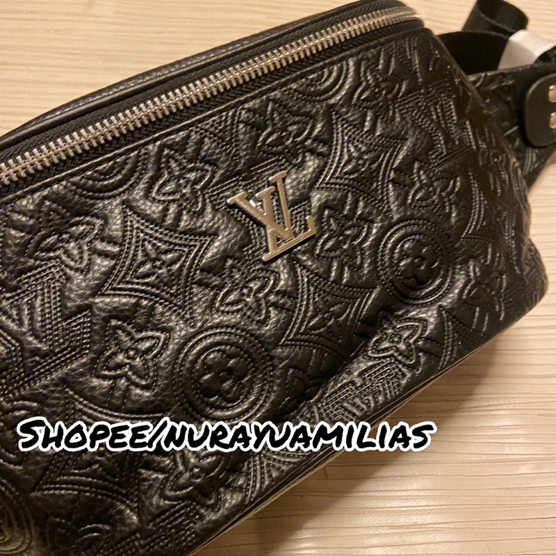 Tas selempang lv Kulit asli import waistbag pria waist bag kulit asli branded