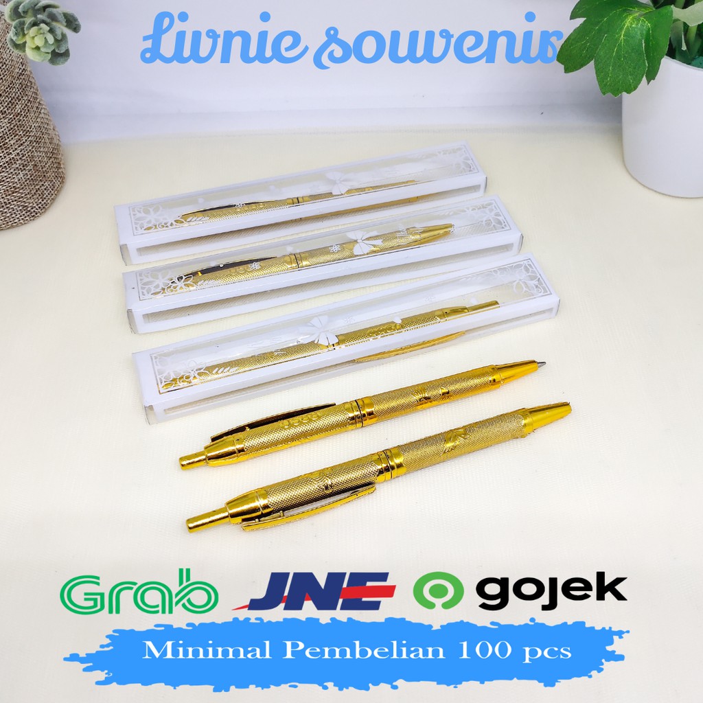 

Souvenir Pulpen Emas Perak kemas Mika