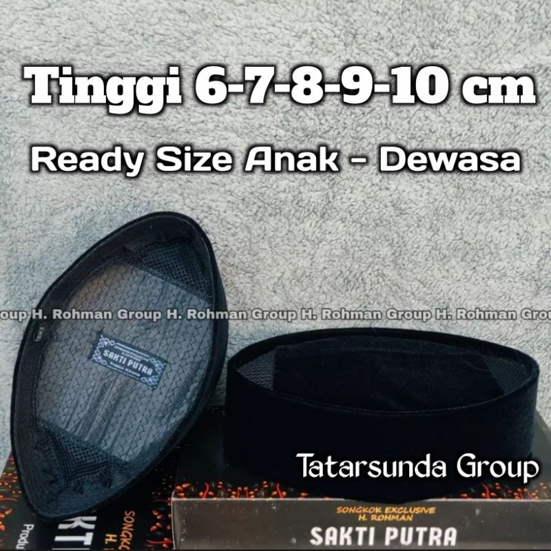 Peci Nasional Hitam Polos Tinggi 6 cm 7 cm 8 cm 9 cm 10 cm Berventilasi udara Songkok Pria Dewasa Kopiah Hitam Polos