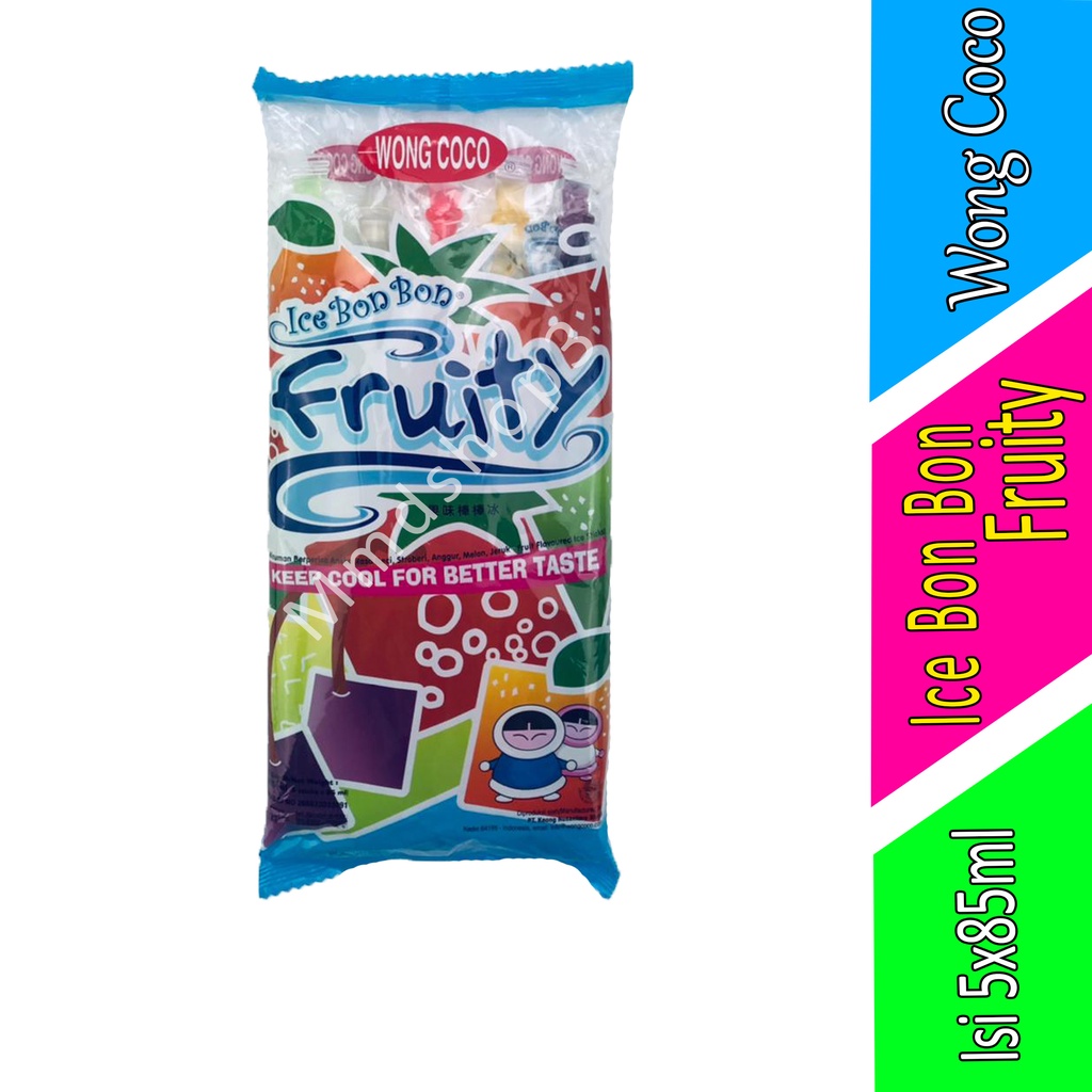 

Ice Bon Bon Fruity - Wong Coco - Minuman Rasa Buah - Isi 5x85ml